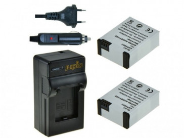 KIT CARGADOR + 2 BATERIAS GOPRO HERO3 AHDBT-302 1200MAH CGP1000 JUPIO