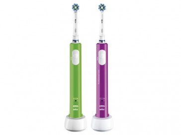 CEPILLO DENTAL ORAL-B DUO PRO 600 CROSS ACTION VERDE+MORADO BRAUN