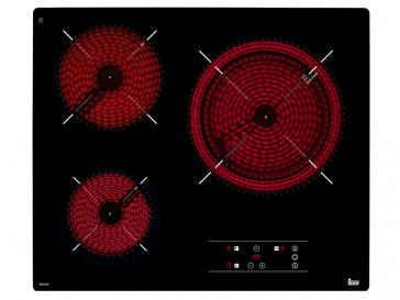 PLACA VITROCERAMICA TEKA TB-6315 60CM 3 ZONAS DE COCCION SIN MARCO