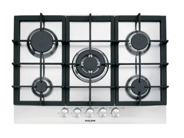 PLACA DE COCINA VITROKITCHEN EN72IN GAS NATURAL 70CM 5 QUEMADORES