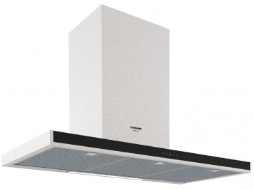 CAMPANA NODOR DECORATIVA PARED 90CM INOX/NEGRA NORBREEZE SLIM 90 BK 8536