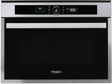 HORNO MICROONDAS INTEGRABLE WHIRLPOOL 40L 900W INOX/NEGRO CON GRILL AMW 509/IX