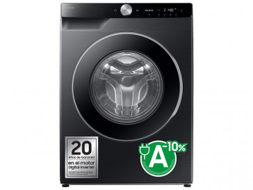 LAVADORA SAMSUNG ECOBUBBLE CARGA FRONTAL 9KG 1400rpm A WW90DG6U85LBU3