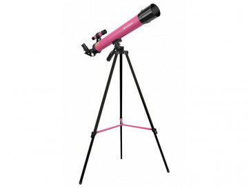TELESCOPIO REFRACTOR JUNIOR 50/600 AZ ROSA BRESSER