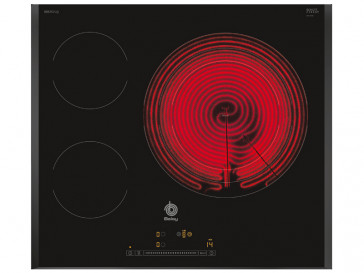PLACA VITROCERAMICA BALAY 3EB767LQ 60CM 3 ZONAS DE COCCION MARCO BISELADO