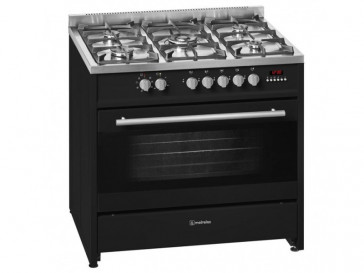 COCINA MEIRELES 5 QUEMADORES ENCIMERA Y HORNO A GAS BUTANO E 911 BL