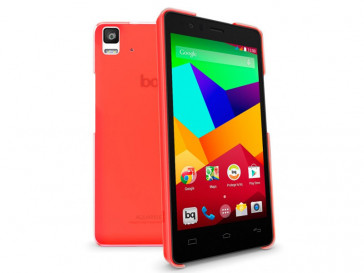 FUNDA ORIGINAL AQUARIS E5 4G CORAL BQ