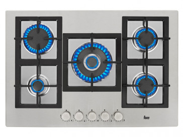 PLACA DE COCINA TEKA EFX 70 5G AI AL DR GAS BUTANO/PROPANO 70CM 5 QUEMADORES