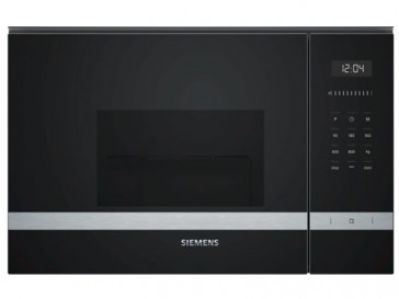 MICROONDAS INTEGRABLE SIEMENS 20L NEGRO/INOX CON GRILL BE525LMS0
