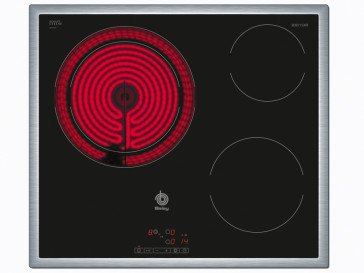 PLACA VITROCERAMICA BALAY 3EB715XR 60CM 3 ZONAS DE COCCION MARCO INOX