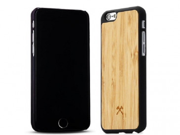 FUNDA ECOCASE CASUAL IPHONE 6/6S ECO027 BAMBOO/NEGRO WOODCESSORIES