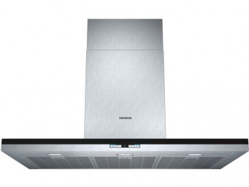 CAMPANA SIEMENS DECORATIVA PARED 90CM INOX LED LC98BE542
