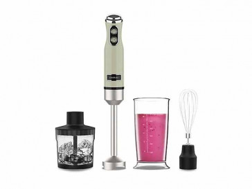 BATIDORA DE MANO POWER RETRO GREEN 1200MAX CREAM&CRUSH 03946 INOX CECOTEC