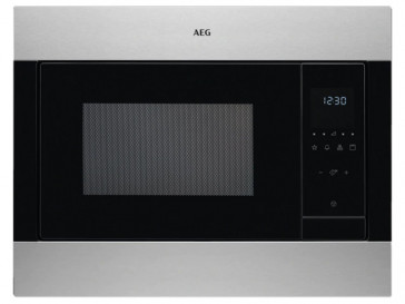 MICROONDAS INTEGRABLE AEG 23L 900W INOX ANTIHUELLAS CON GRILL MSB2548C-M