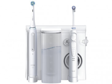 CENTRO DENTAL ORAL-B IO 4 BLANCO + IRRIGADOR OXYJET BRAUN