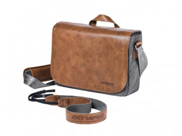 BOLSA PIEL CON CORREA OM-D MESSENGER OLYMPUS