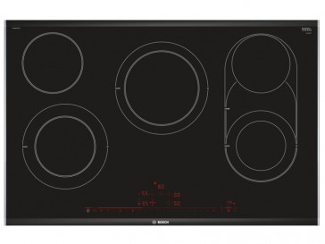 PLACA VITROCERAMICA BOSCH PKM875DP1D 80CM 5 ZONAS DE COCCION MARCO ALUMINIO GRATADO