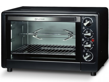HORNO DE SOBREMESA LIBRE INSTALACION GRUNKEL 48L 2200W NEGRO HR-48RMRUSTI