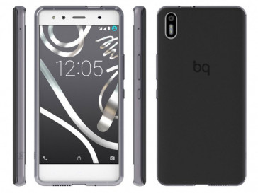 FUNDA GUMMY PARA AQUARIS X5 NEGRO BQ