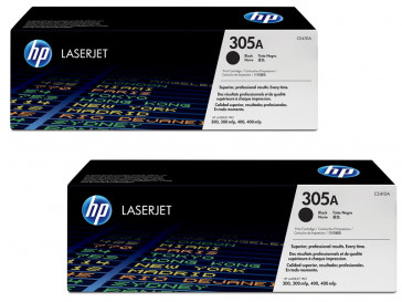 PACK 2 CARTUCHOS TONER NEGRO (CE410XD) HP