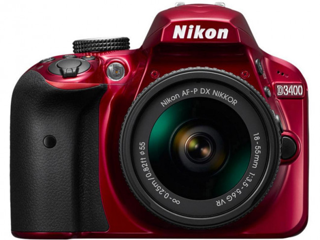 NIKON CAMARA REFLEX NIKON D3400 (R) AF-P 18/55 VR Rojo oferta