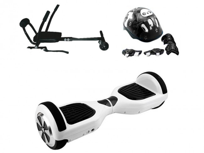 EVOMOTION PATIN BLANCO HOVERBOARD SET DE PROTECCION HOVER KART BLANCO Y NEGRO EVOMOTION oferta 205 22 Juguetes