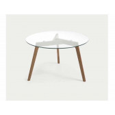 MESA CENTRO KIRB MADERA NATURAL  Ø 90 CM C605C07-1/1 KAVENHOME