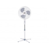 VENTILADOR PIE BLANCO 45W Ø ASPAS 40CM ALTURA REGULABLE 105-125CM 33500 EDM