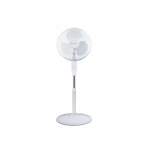 VENTILADOR DE PIE BLANCO 45W Ø ASPAS 40CM ALTURA REGULABLE 103-124CM VIRO16A JOHNSON