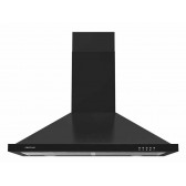 CAMPANA CECOTEC DECORATIVA PARED 60CM NEGRA LED BOLERO FLUX PM 604300 02850