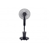 VENTILADOR DE PIE NEBULIZADOR CON MANDO NEGRO 75W Ø ASPAS 43CM ALTURA 130CM VIRO17BRUMA JOHNSON