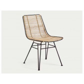 SILLA TISHANA RATAN Y ACERO CC2977E01-1/1 KAVEHOME
