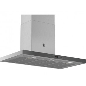 CAMPANA BALAY DECORATIVA PARED 90CM CRISTAL GRIS ANTRACITA LED 3BC998HGC