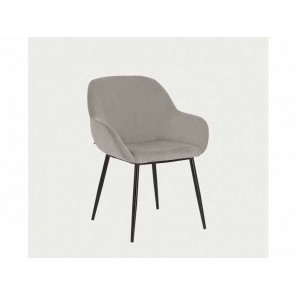 SILLA KONNA PANA GRIS Y ACERO CC0934PN14-2/2 KAVEHOME