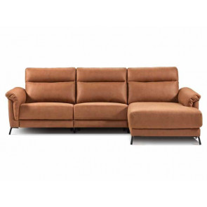 SOFA VEGA MOD 3 PL C/B IZQUIERDO  DESLIZANTE 204 (2 AS) (SENT.91) +CHAISELONGUE CON ARCÓN C/B DERECHO 113 X 165 (SENT. 91) TELA SERIE 500 BRUTUS - CUOIO PEDRO ORTIZ