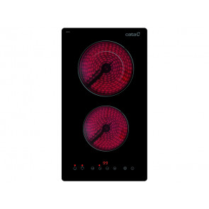 PLACA VITROCERAMICA CATA TD 3002 BK 08060403 30CM 2 ZONAS DE COCCION