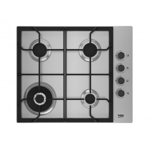 PLACA DE COCINA BEKO HIBW64125SX GAS NATURAL 61CM 4 QUEMADORES