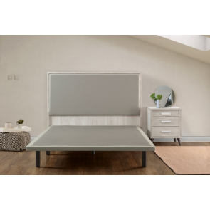 BASE TAPIZADA MOD. LUXE 135 X 190 3D PLATA KOALA BEDS