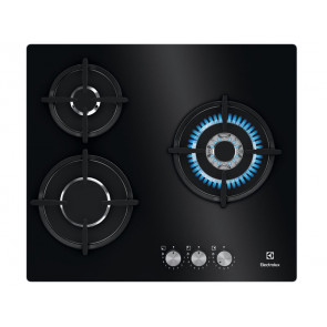 PLACA DE COCINA ELECTROLUX KGE6633NOK GAS BUTANO/PROPANO  60CM 3 QUEMADORES