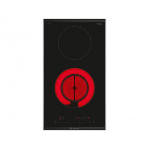 PLACA DOMINO VITROCERAMICA BOSCH PKF375FP2E 30CM 2 ZONAS DE COCCION MARCO PROFESIONAL