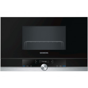 MICROONDAS INTEGRABLE SIEMENS 21L 900W NEGRO/INOX CON GRILL BE634RGS1