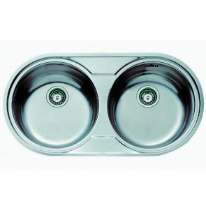 FREGADERO CIRCULAR DR-80 2C 10110006 INOX TEKA