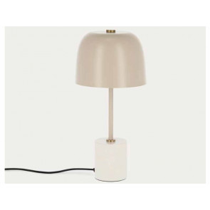 LAMPARA DE MESA ALISH METAL Y MARMOL BLANCO AA6512R12-1/1 KAVEHOME