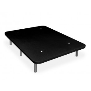 BASE TAPIZADA MOD. KORAL ECOTAPI PLUS 150 X 190 + PATAS NEGRAS BRUNETTE