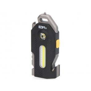 LINTERNA DE SEGURIDAD 6 EN 1 7W + 2,5W 400Lm 2 LEDS 300mAh EDM 36119