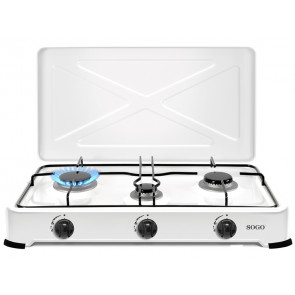 HORNILLO SOGO COC-SS-10265 GAS BUTANO 3 QUEMADORES