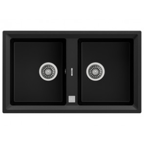 FREGADERO STONE 90 B-TG 2C AUTO REVERSIBLE 115260008 CARBON TEKA