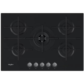PLACA DE COCINA WHIRLPOOL GOWL728/NB GAS NATURAL 73CM 5 QUEMADORES