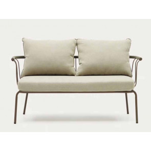 SOFA SALGUER 2 PLAZAS CUERDA VERDE Y ACERO 134 CM J1400005RR19-1/1 KAVEHOME