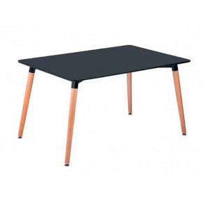 MESA RECTANGULAR 120CM P/MADERA DINAMARCA NEGRO BRUNETTE